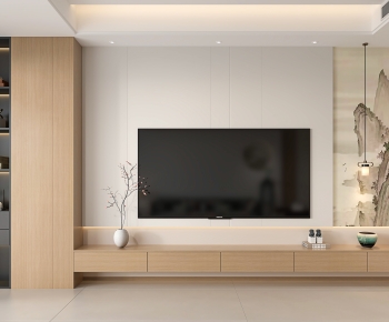 New Chinese Style TV Wall-ID:287978897