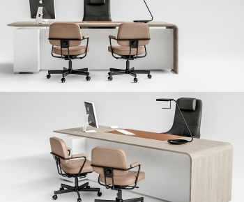 Modern Office Desk And Chair-ID:616247895