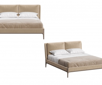 Nordic Style Double Bed-ID:680161957