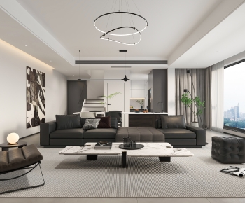 Modern A Living Room-ID:985969078