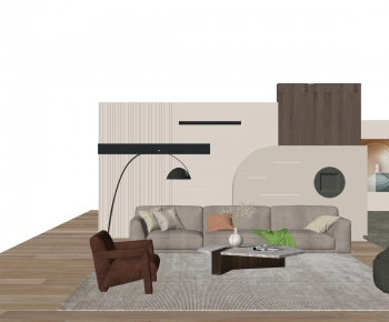 Modern A Living Room-ID:377033952