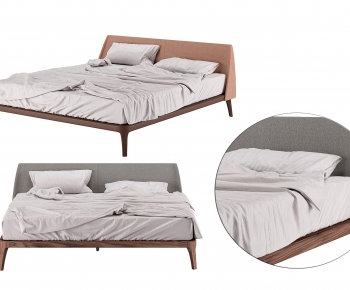 Nordic Style Double Bed-ID:236736068