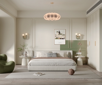 Simple European Style Bedroom-ID:579509972