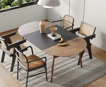 Modern Dining Table And Chairs-ID:697362903