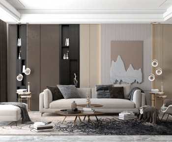Modern A Living Room-ID:994077921
