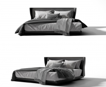 Modern Double Bed-ID:163830045