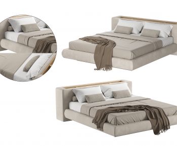 Modern Double Bed-ID:187428002