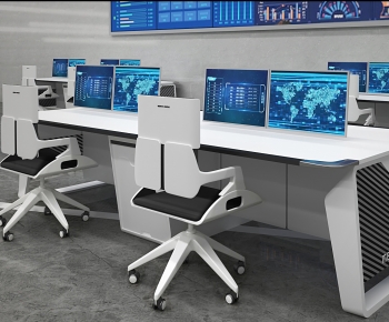 Modern Office Desk And Chair-ID:929883006