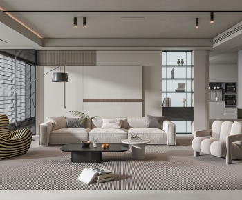Modern A Living Room-ID:295009622