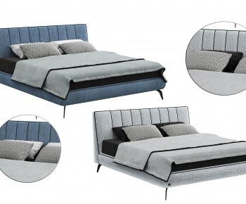 Nordic Style Double Bed-ID:144531015