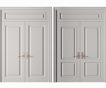 Simple European Style Double Door-ID:417172918