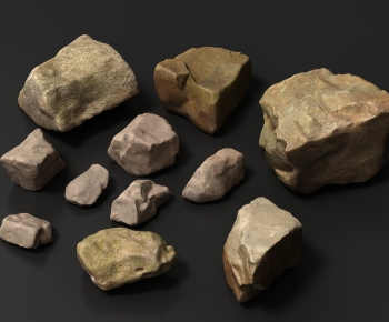 现代石头 岩石-ID:840326077