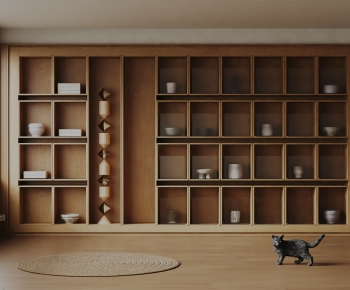 Wabi-sabi Style Decorative Cabinet-ID:582230174
