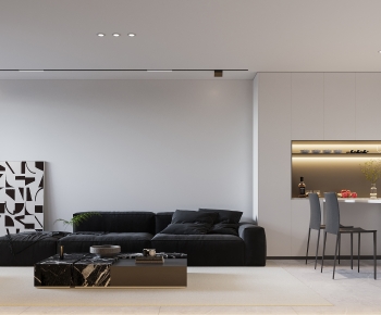 Modern A Living Room-ID:601955895