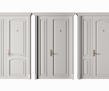American Style Unequal Double Door-ID:802405123