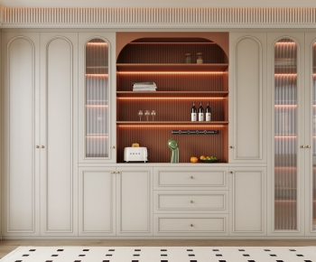 French Style Wine Cabinet-ID:548034918