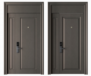 New Chinese Style Unequal Double Door-ID:686703926