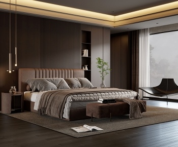 Minotti现代意式卧室3D模型