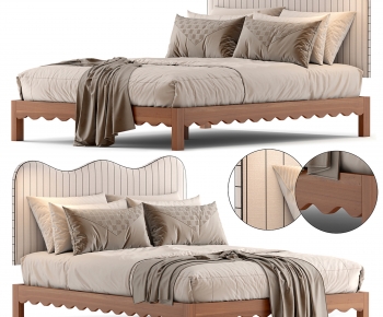 Modern Double Bed-ID:392398127