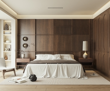 Wabi-sabi Style Bedroom-ID:956115016