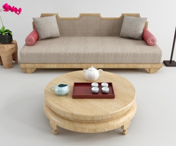 New Chinese Style Sofa Combination-ID:284589057