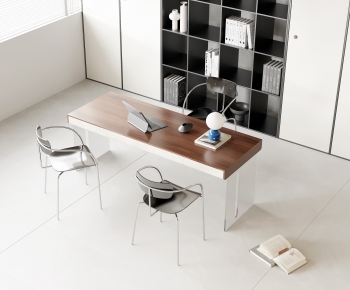 Modern Computer Desk And Chair-ID:820822008