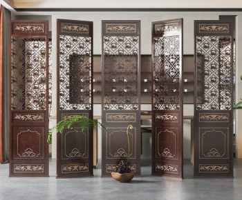 Chinese Style New Chinese Style Wooden Screen Partition-ID:602248917