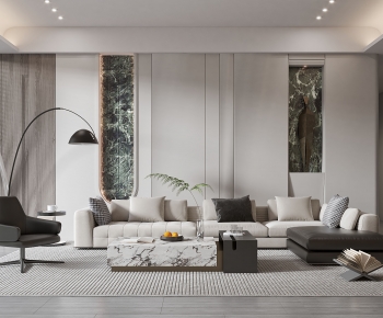 Modern A Living Room-ID:604995019