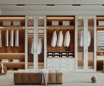French Style Clothes Storage Area-ID:127043013