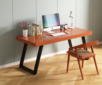 Modern Computer Desk And Chair-ID:636166103