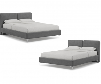 Modern Double Bed-ID:709191086