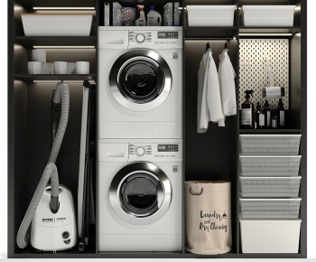 Modern Laundry Cabinet-ID:589324001