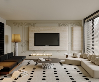French Style A Living Room-ID:695914983
