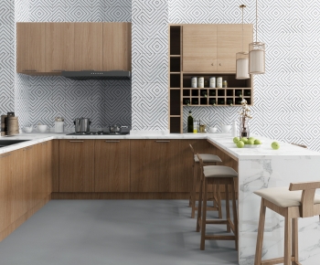Modern Kitchen Cabinet-ID:390607129