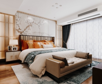 New Chinese Style Bedroom-ID:510959649