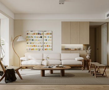 Wabi-sabi Style A Living Room-ID:438941963