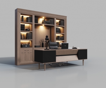 Modern Office Desk And Chair-ID:942704928