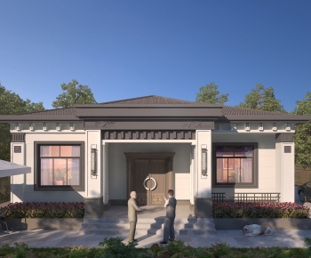 New Chinese Style Detached Villa-ID:630810343