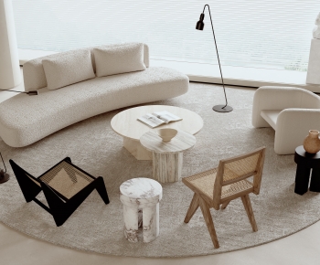 Modern Wabi-sabi Style Sofa Combination-ID:885747914