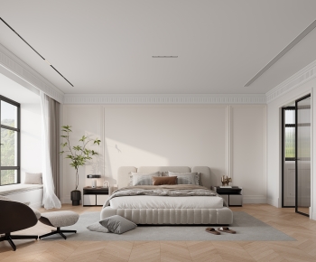 Modern French Style Bedroom-ID:695569998
