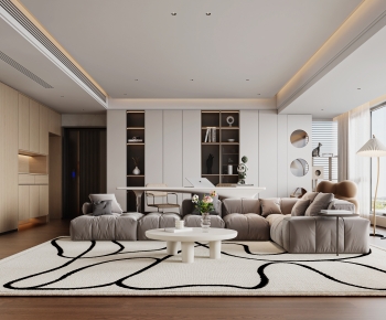 Modern A Living Room-ID:366163973