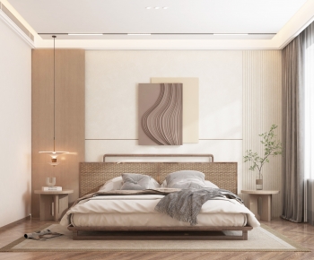 Modern Wabi-sabi Style Bedroom-ID:584214933