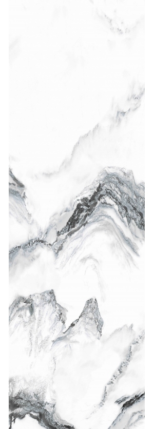 白色山水纹大理石瓷砖岩板-ID:5746217