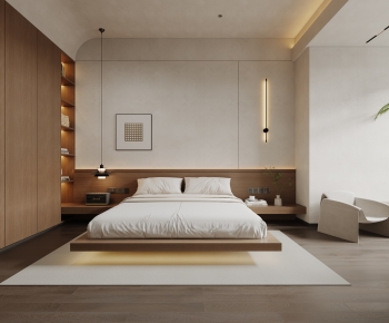 Modern Wabi-sabi Style Bedroom-ID:812786104