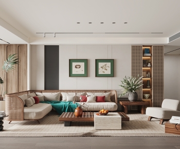 Wabi-sabi Style A Living Room-ID:409528021