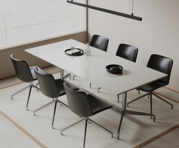 Modern Office Desk And Chair-ID:605734111