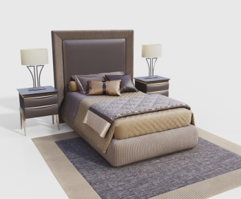 Modern Single Bed-ID:365686898