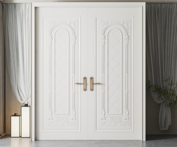 Simple European Style Double Door-ID:339677108