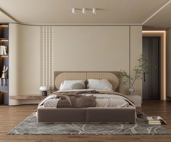 Wabi-sabi Style Bedroom-ID:646291023