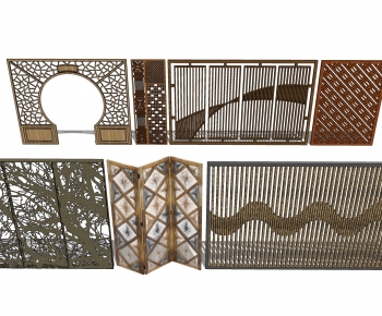 New Chinese Style Wooden Screen Partition-ID:793910035